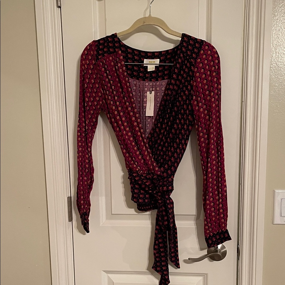 Anthropologie Maeve Wrap Blouse